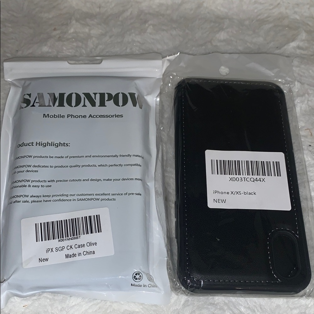 2 iPhone X/XS Case Black and olive